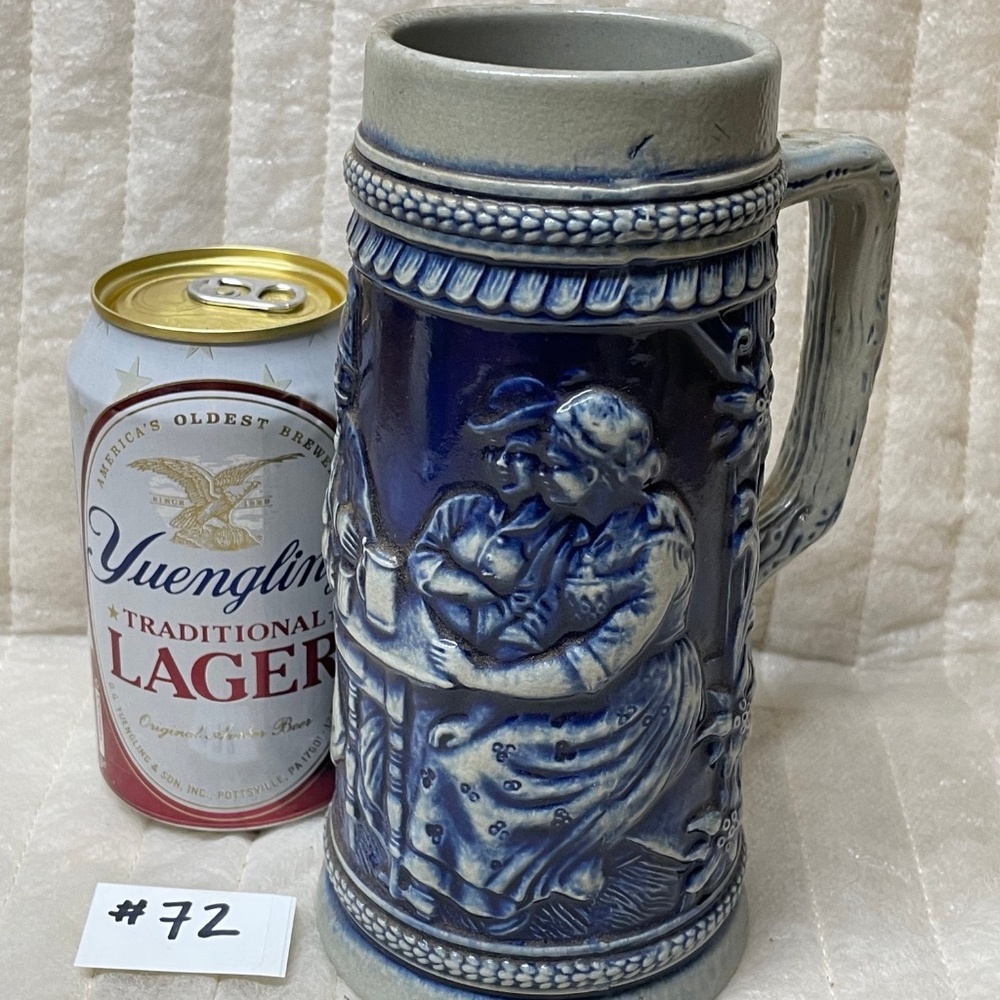 Germans Drinking VINTAGE Stoneware Beer Stein GERZ West Germany